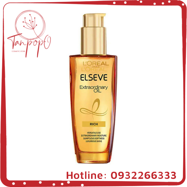 Dầu dưỡng chiết xuất tinh dầu hoa tự nhiên L'Oréal Paris Elseve Extraordinary Oil 100ml
