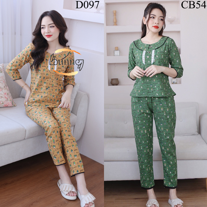 Đồ bộ nữ mặc nhà, quần áo chất chà bông mới về kiểu xinh dáng đẹp, đủ size s,m,l,xl cho chị em