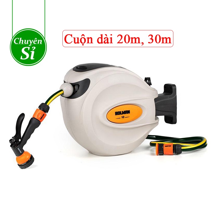 Cuộn ống tưới vườn cây tự động thu dây Holman - Úc, độ dài dây 20m - 30m