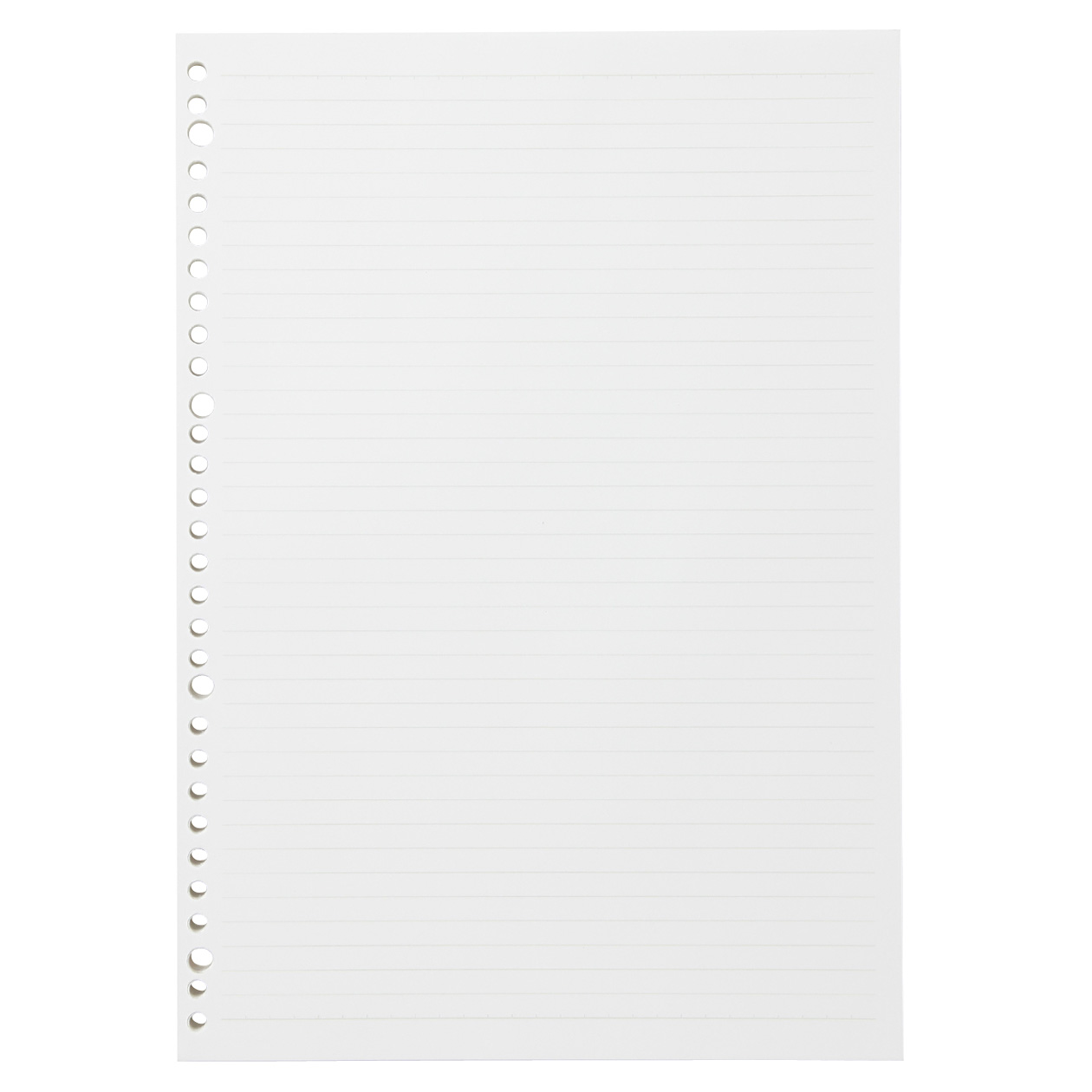 Giấy Refill Binder Muji A5 B5 200 Tờ Định Lượng 80gsm Giấy Kem Bảo Vệ Mắt - Hàng Chính Hãng