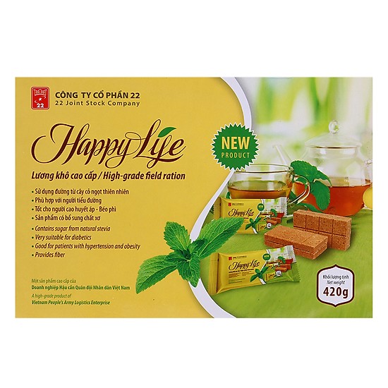 Hộp Lương Khô  Happy Life  Dành Cho Người Tiểu Đường 420gr