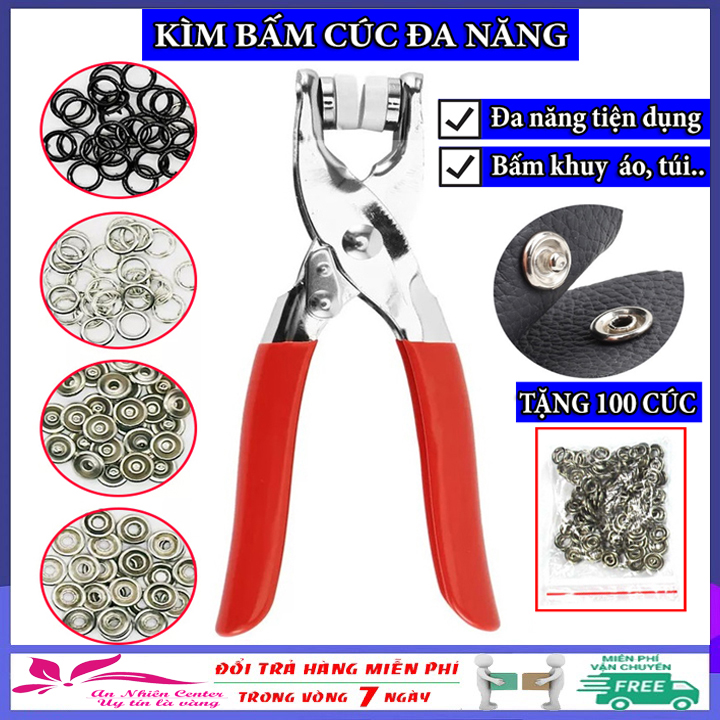 Kiềm bấm cúc đa năng, kiềm bấm khuy, kìm bấm cúc đa năng, kìm bấm khuy ô rê, kìm bấm lỗ tròn, kìm bấm lỗ giấy, khuy áo, kiềm, kìm bấm khoen đa năng tiện dụng