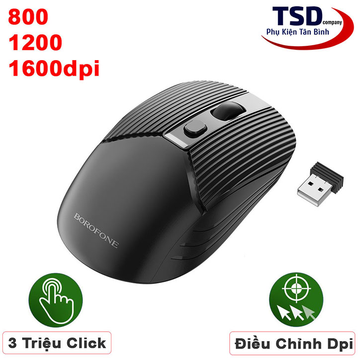 Chuột Không Dây Borofone BG5 Chính Hãng - Mouse Wireless