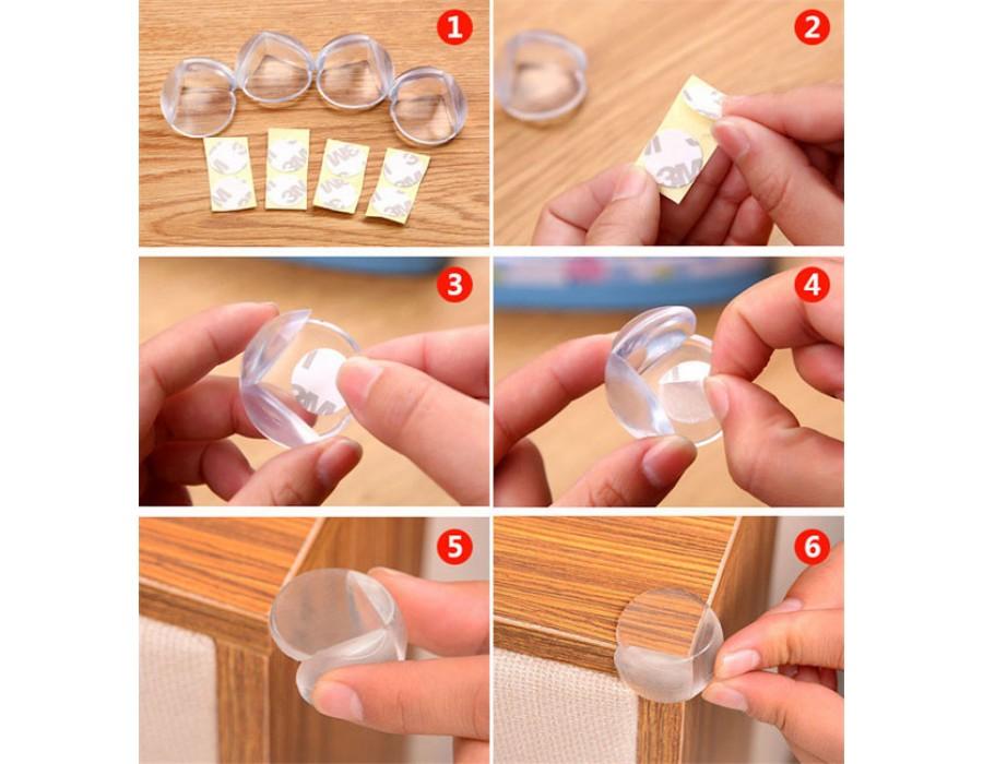 Combo 4 miếng bọc cạnh bàn silicon stin shop