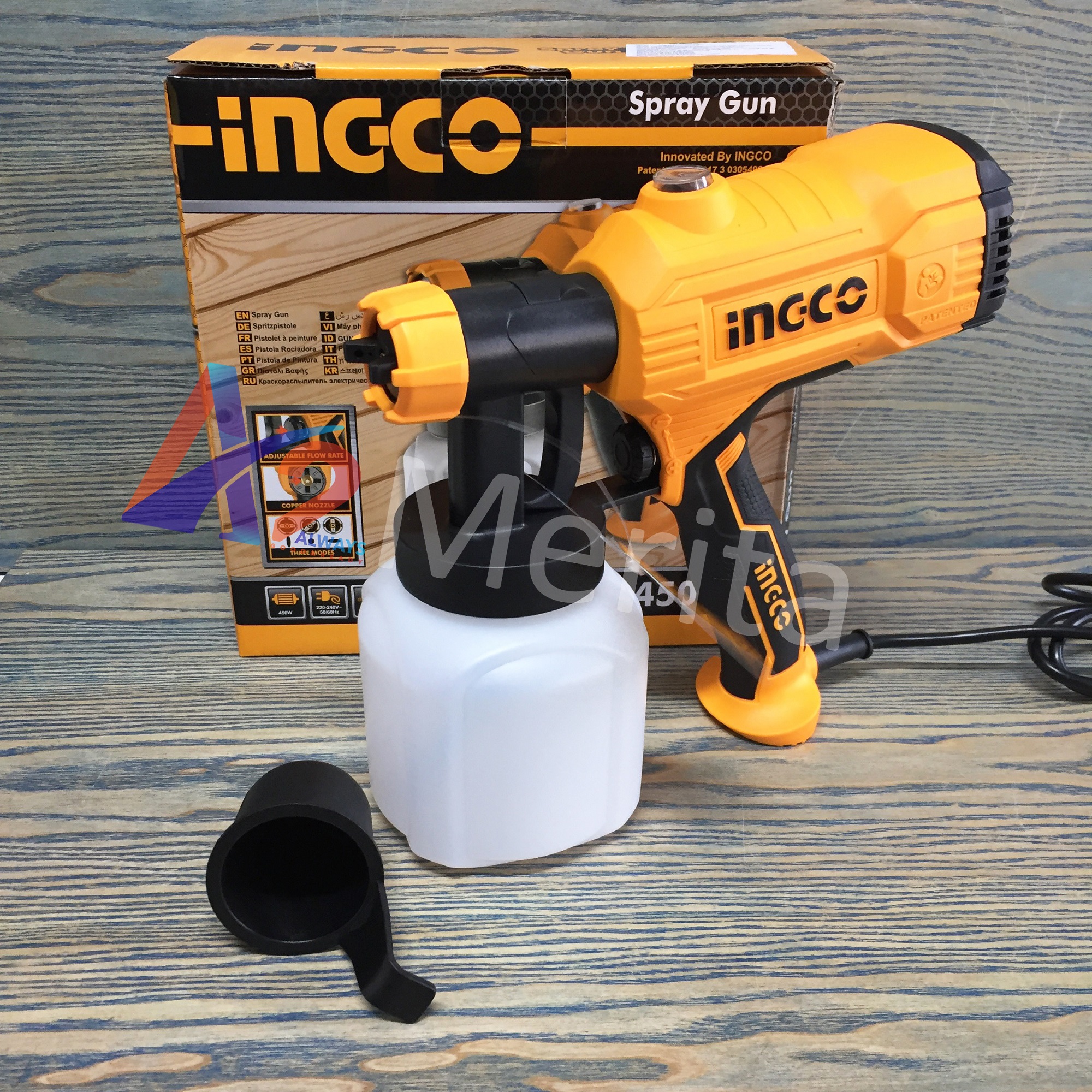 Máy phun sơn cầm tay 450w ingco spg3508