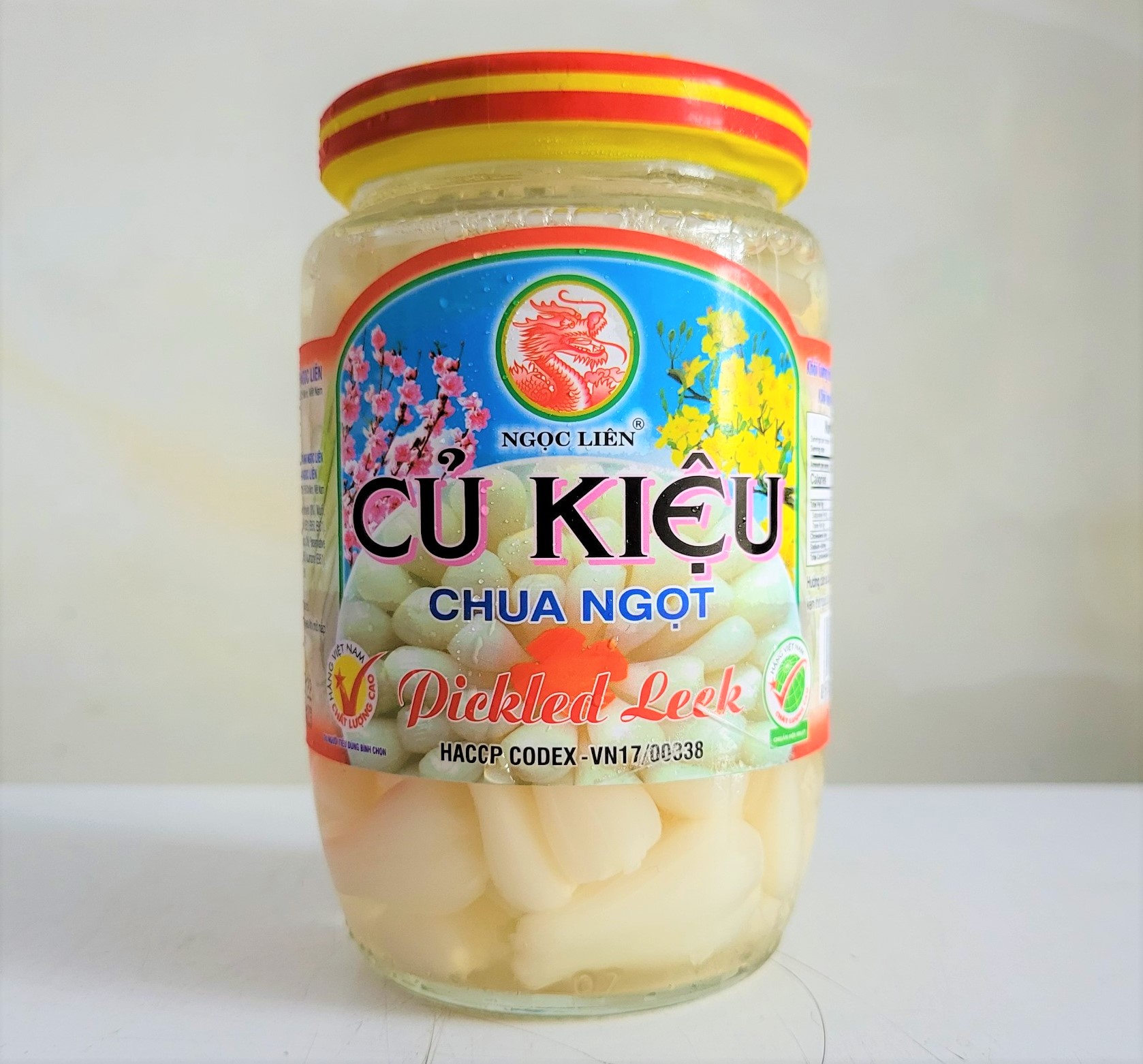 [Lọ 390g] CỦ KIỆU NGÂM CHUA NGỌT [VN] NGỌC LIÊN Pickled Leek