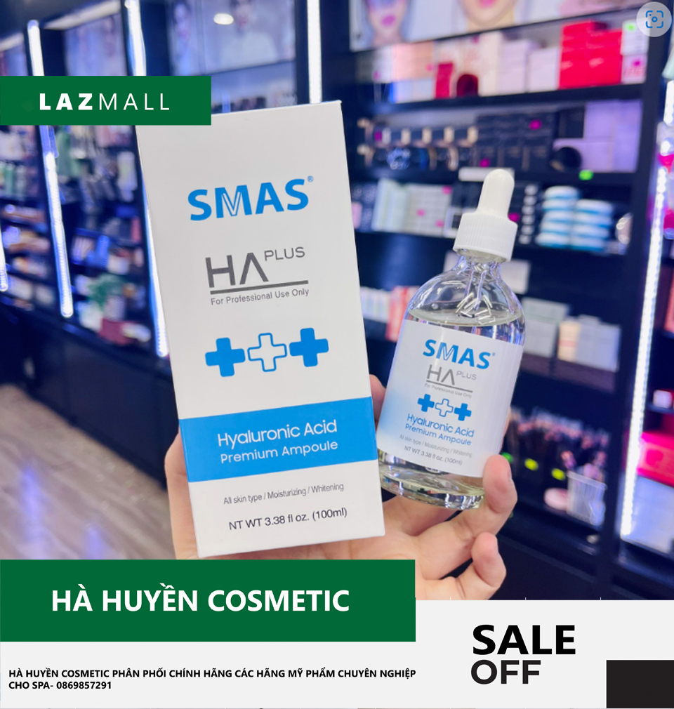 Serum HA Smas cấp ẩm căng bóng da 100ml