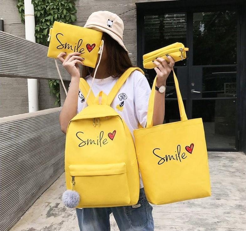 Combo balo Smile siêu dễ thương ,Combo balo Smile siêu rẻ , hàng Quảng Châu cao cấp