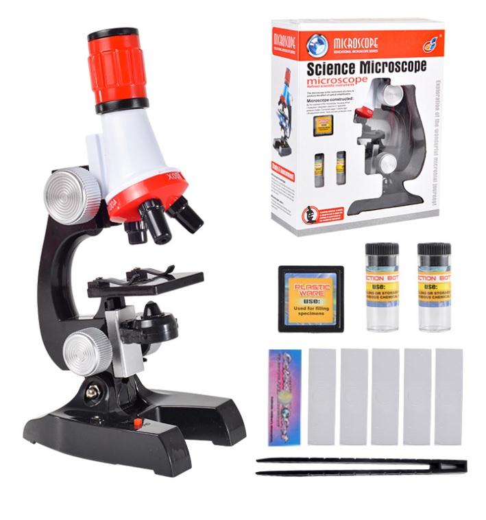 Kính Hiển Vi Trẻ Em Science Microscope Phóng Đại 1200X Kèm Phụ Kiện Tiêu Bản