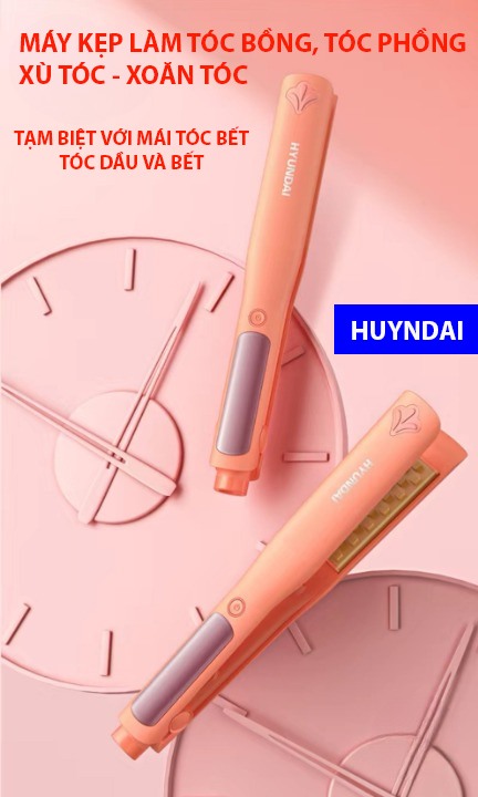 Máy bám tóc phồng tóc, xù tóc, gợn sóng, bồng tóc huyndai, 10 cấp độ điều chỉnh nhiệt, mã xn-838a