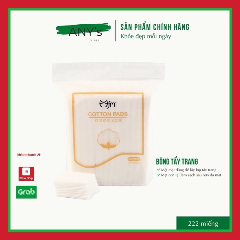 [HCM]Bông Tẩy Trang 3 Lớp Cotton Pads 222 miếng