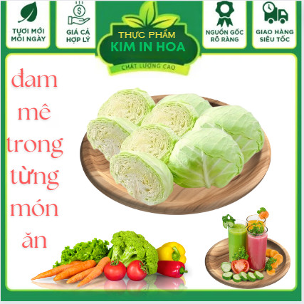 Bắp Cải Trắng, Bắp cải Đà Lạt, Dùng Để Nấu Canh ,Xào Hoặc Làm Gỏi
