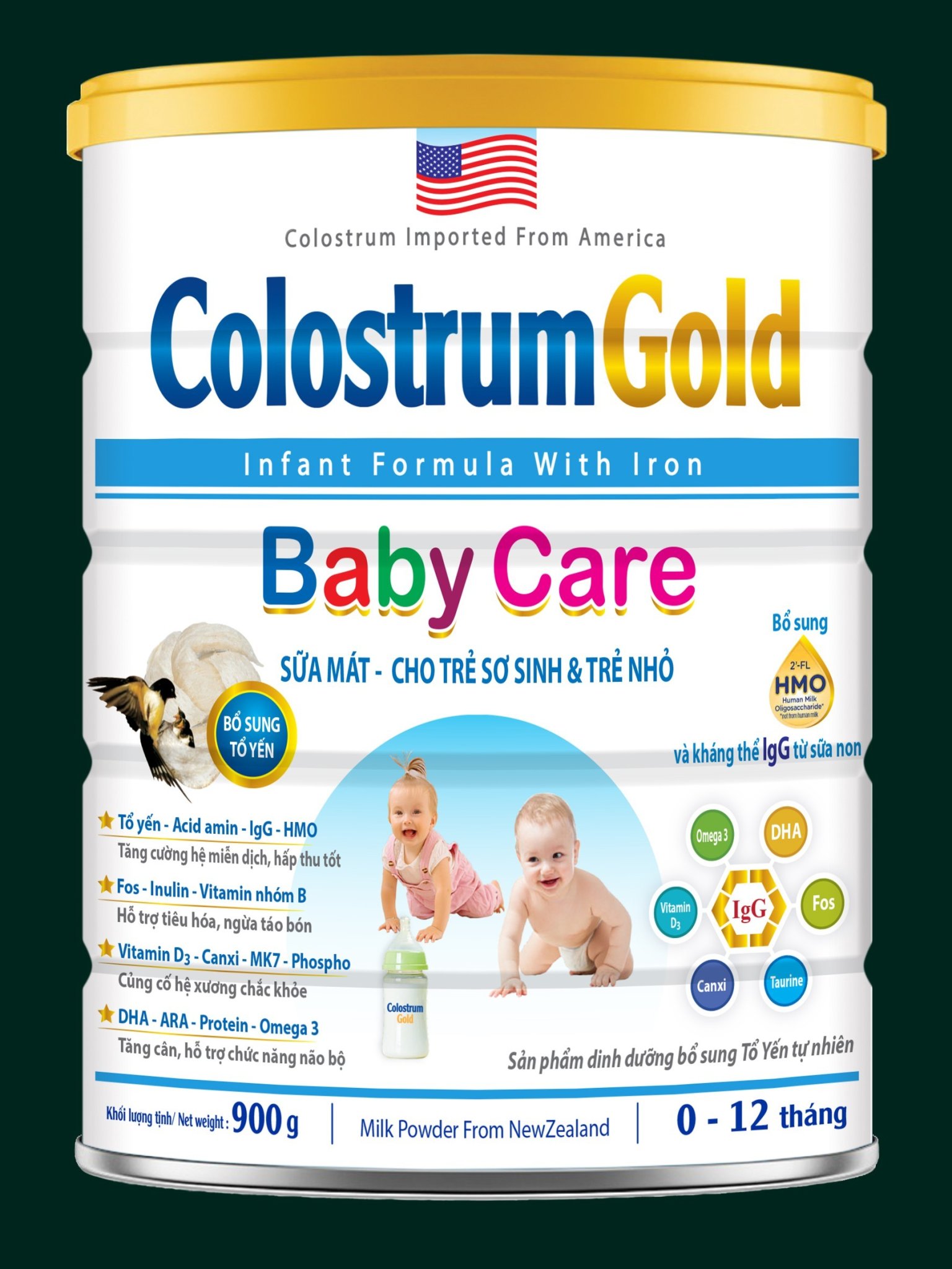 SỮA COLOSTRUM GOLD BABY CARE - 900G  CHO TRẺ TỪ 0 - 12 THÁNG