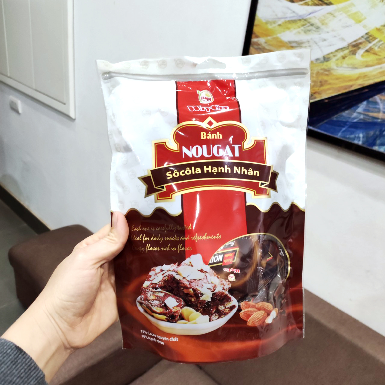 Bánh Nougat socola 250g