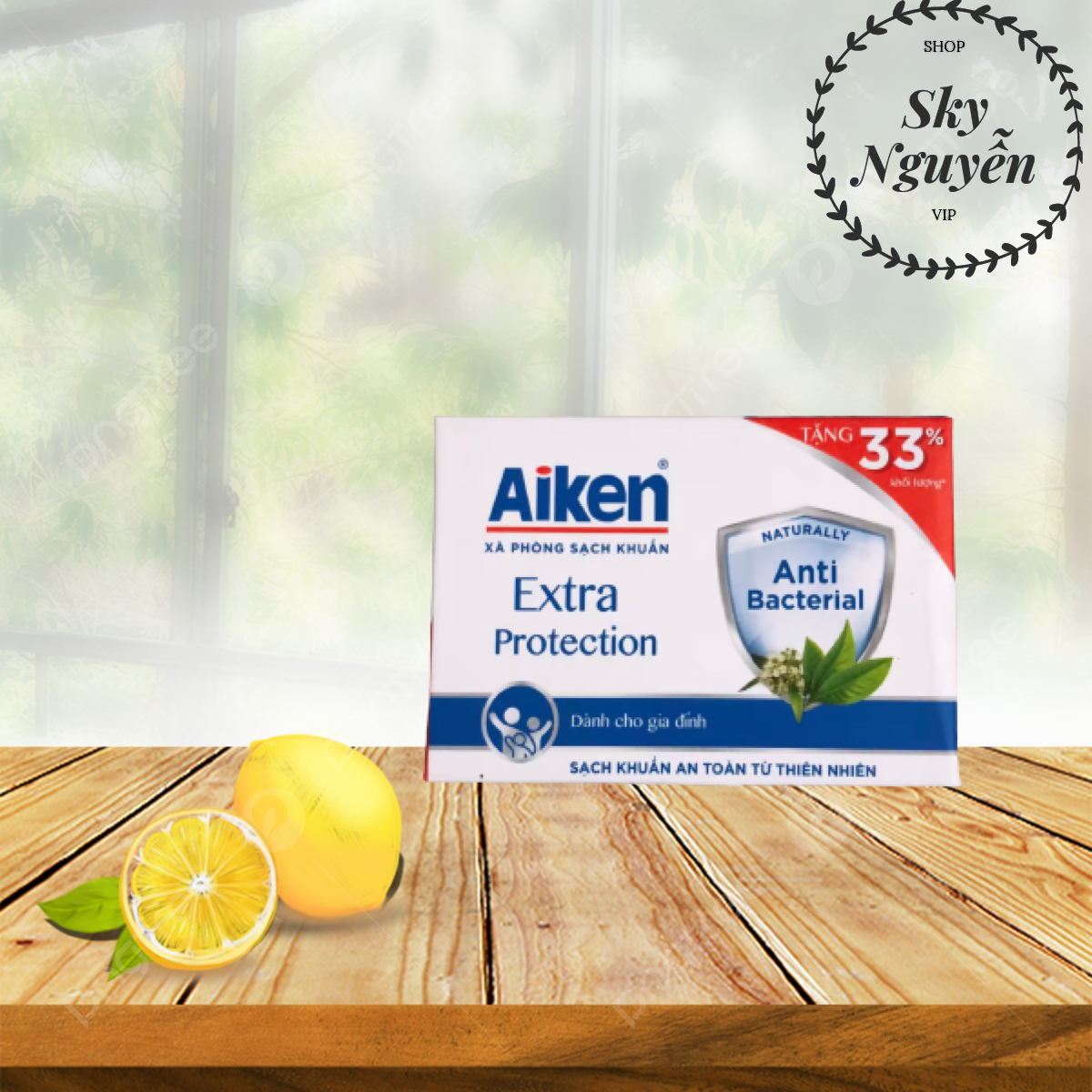 XÀ BÔNG CỤC KHÁNG KHUẨN AIKEN 120G