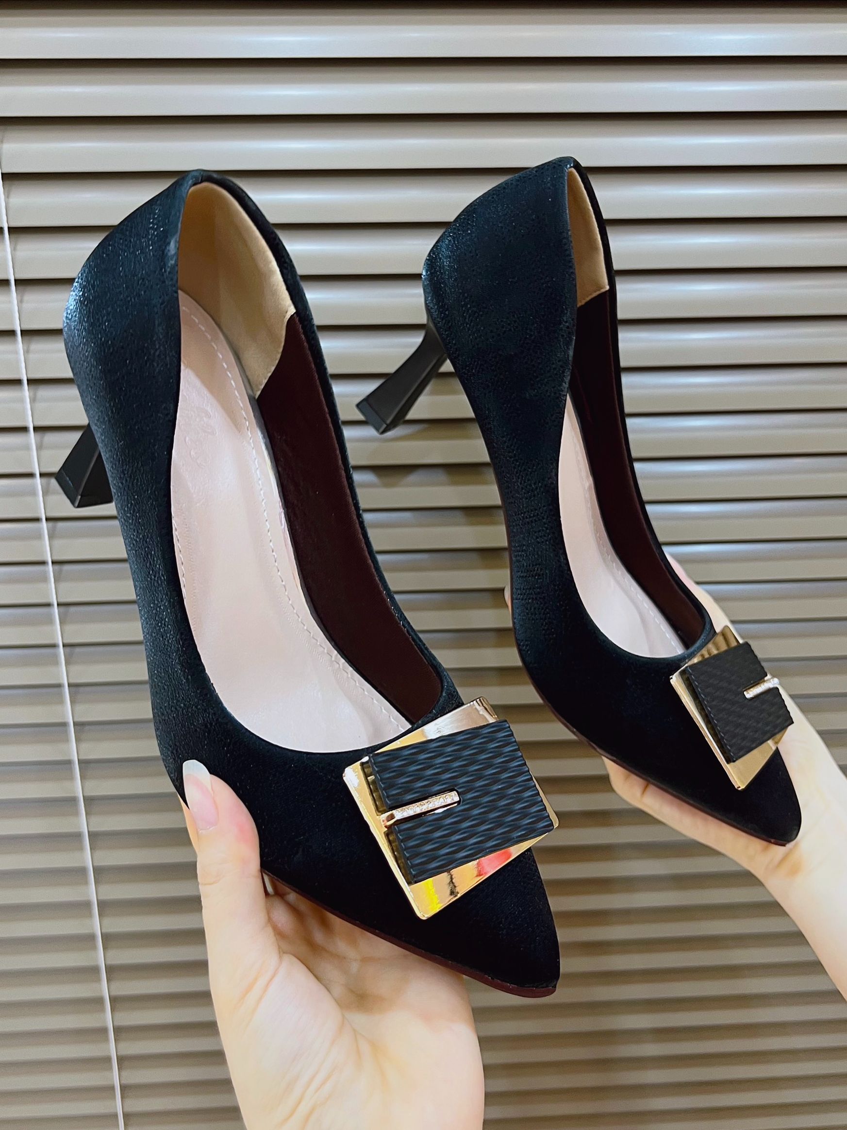 Pointed-Toe High Heels Feminine Doll Shoes 5cm and 7cm High Nha Beo Ma Shoes Caogot88