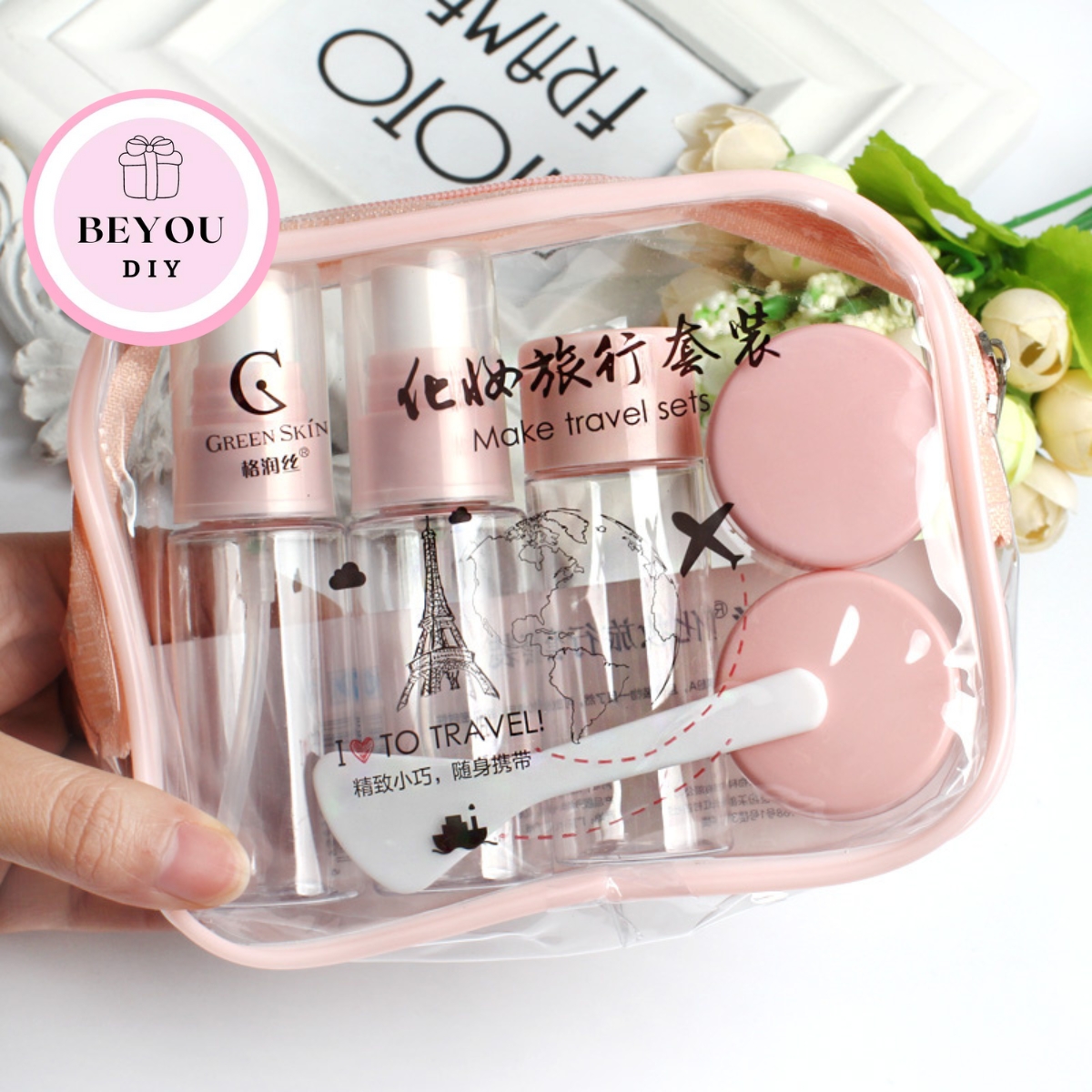 Bộ Chiết Mỹ Phẩm 7 Món Mini Hàn Quốc Tiện Dụng - BEYOU