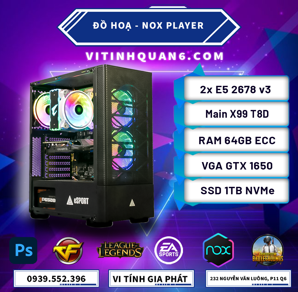 [DUAL CPU] 2x E5 2678 V3 - Bộ PC cân nhiều máy ảo, Render Video, làm sever