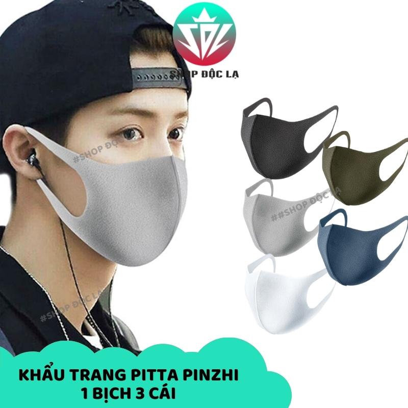 Gói 3 Khẩu Trang Lọc Bụi Pitta Mask Pinzhi 3D Dạng Bọt Biển (Kho HCM)