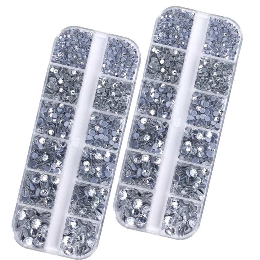Khay đá chân keo màu 16 trang trí móng làm nail shop hnnails