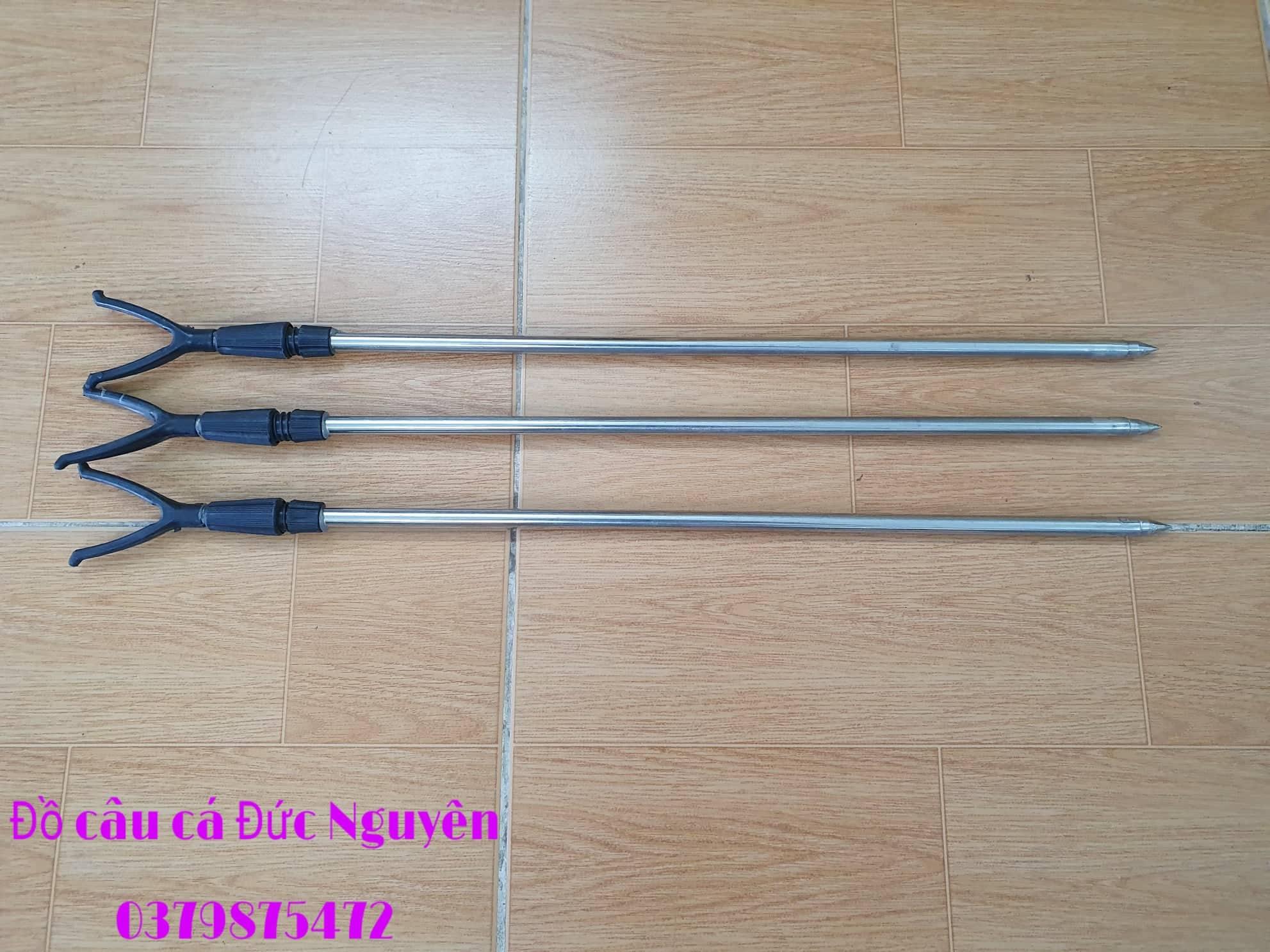 Bộ 3 cây chống cần câu INOX bọc nhựa -ĐỒ CÂU CÁ ĐỨC NGUYÊN [Shop đồ câu cá uy tín]