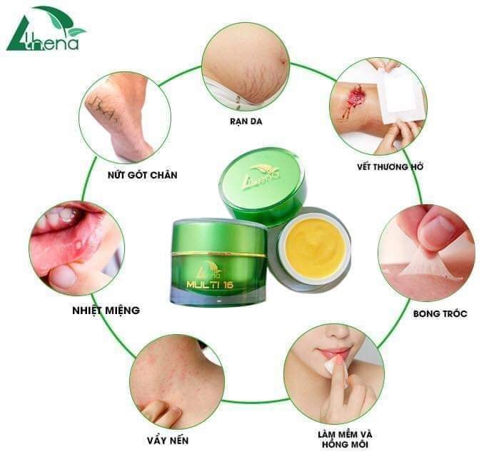 Combo3 kem trị rạn Multi 16 Athena, Chống rạn da mẹ bầu (hũ 20g) [CHÍNH HÃNG]