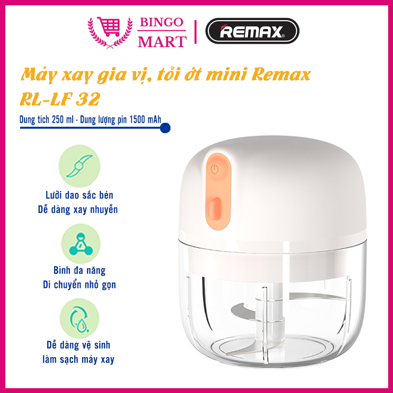 Máy xay tỏi ớt đa năng Remax RL-LF32 - Bảo hành 6 tháng