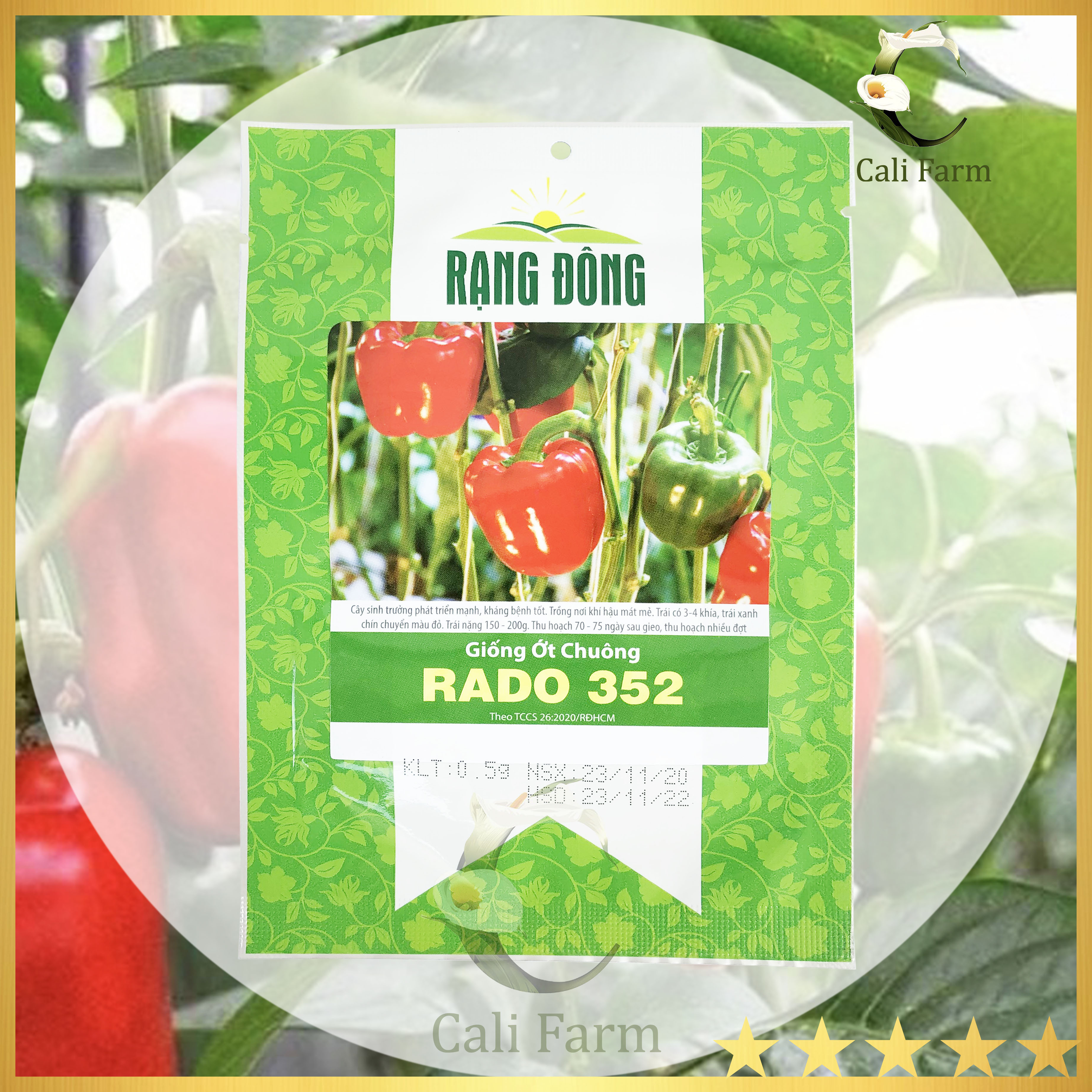 Hạt Giống Ớt Chuông Rado 352 (0,5gr) Nhiều Vitamin