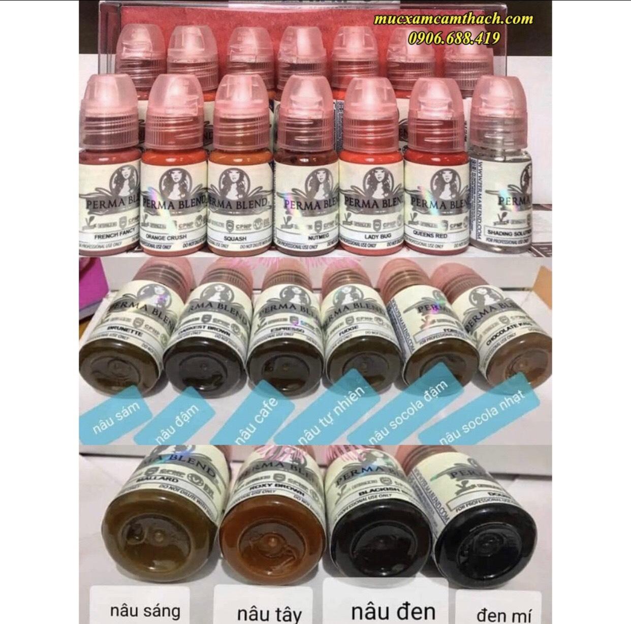 Mực xăm Perma Blend 15ml, mực hữu cơ của MỸ