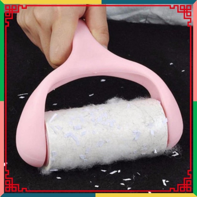 CÂY LĂN BỤI QUẦN ÁO HỒNG KÈM THÊM 2 CUỘN LĂN BỤI - khogiasi
