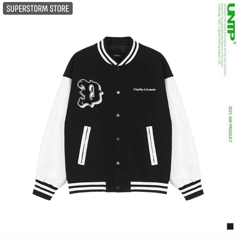 Áo Khoác Varsity D STUDIO bomber bóng chày basic nam nữ form rộng Local Brand tp