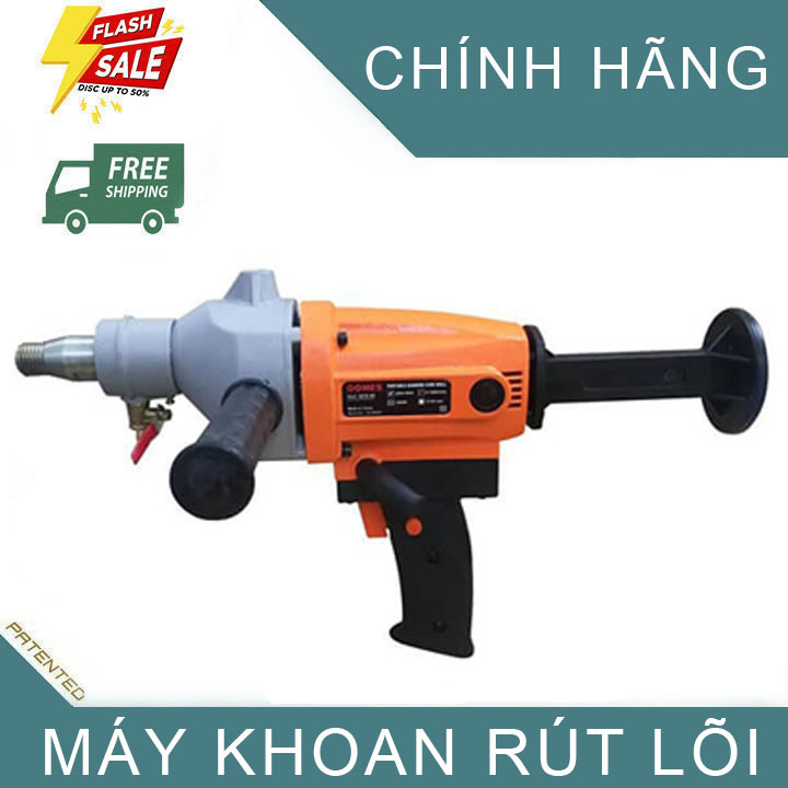 Máy khoan rút lõi Gaoguan 1100W - Dùng để khoan rút lõi bê tông lắp đặt điều hòa, chạy ống, lắp đặt làm đẹp