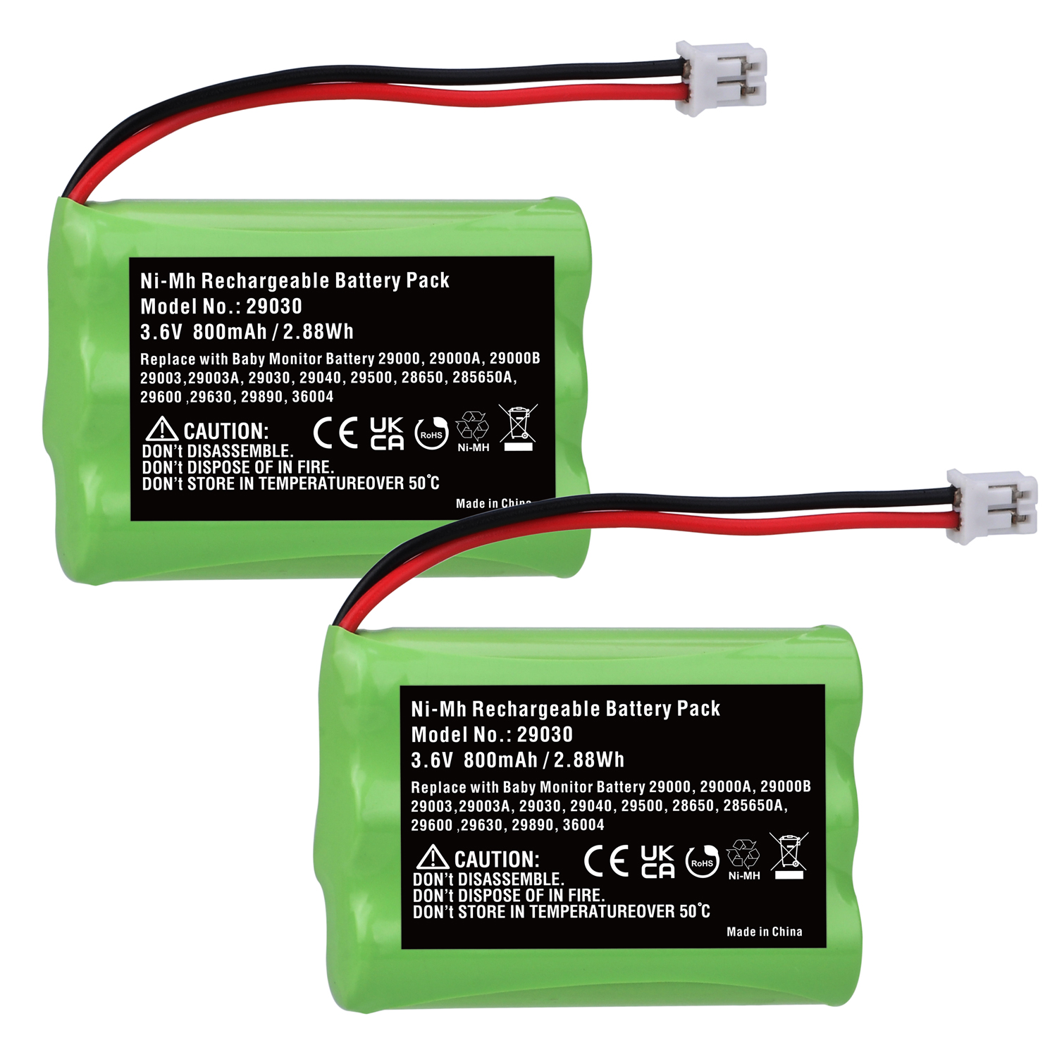 800mA 29030-10 Pin cho mùa hè trẻ sơ sinh bé Màn hình rộng xem 28650 29000 29000a & rõ ràng tầm nhìn 29040 29030 cha mẹ cầm tay