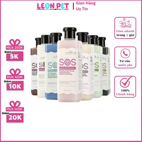 Sữa Tắm SOS cao cấp dành cho chó mèo sữa tắm cho thú cưng chống rụng lông và thơm lâu