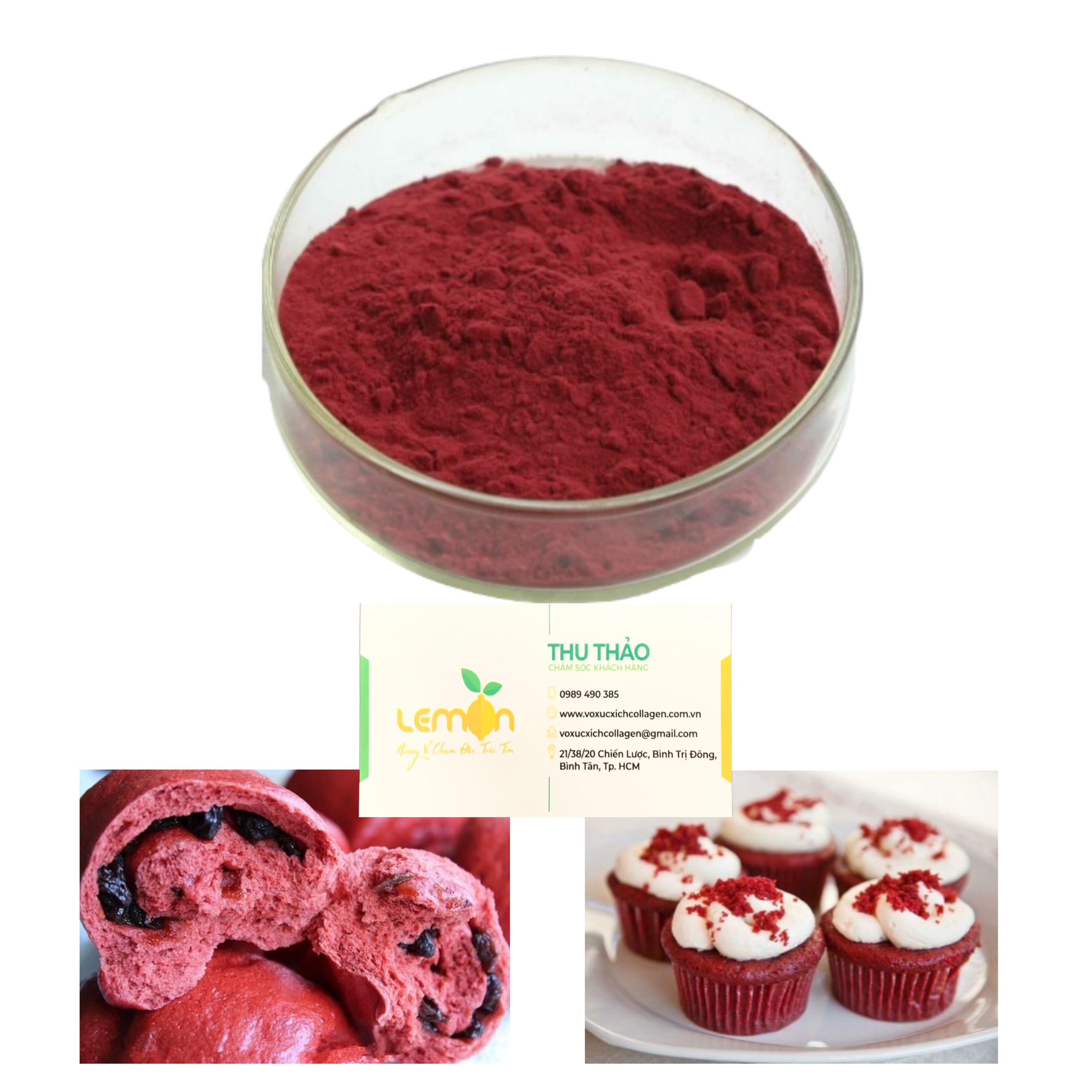 1Kg Bột gạo men đỏ - Hồng cúc mễ (Red Yeast Rice) tạo màu bánh ngọt, gà ủ muối, lạp xưởng, xá xíu