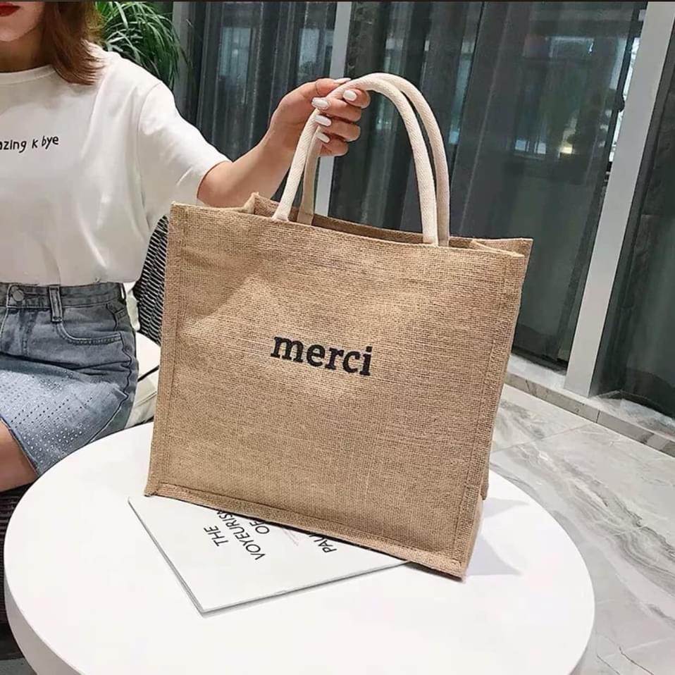 Túi cói Merci siêu sang