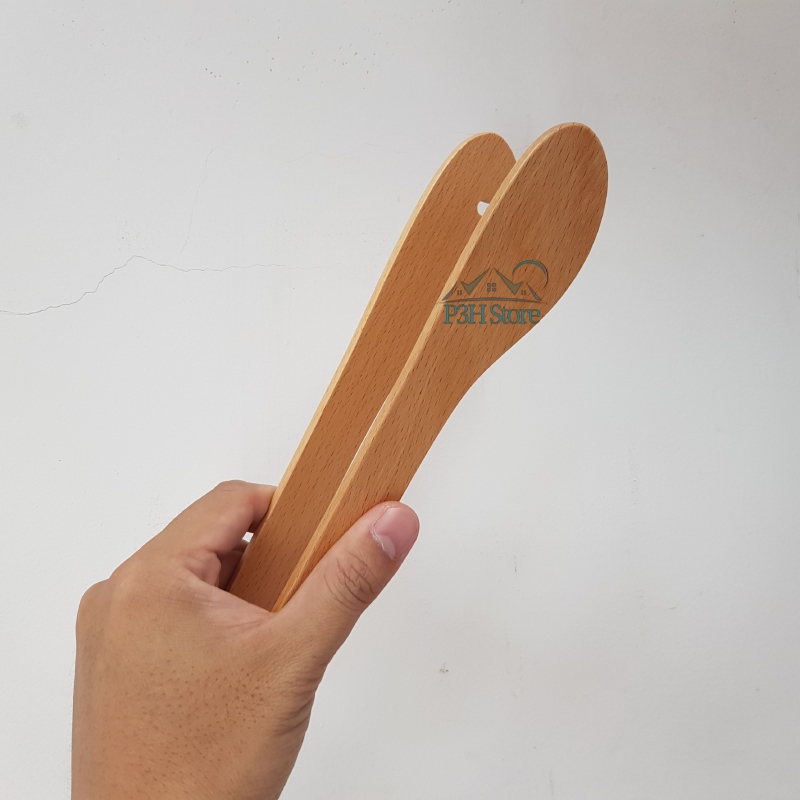 Dụng cụ gắp kẹp gắp thực phẩm Lock&Lock bằng gỗ sồi P-1053