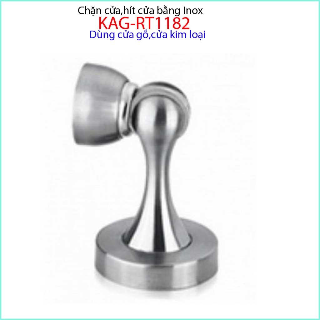 Cục hít cửa inox có nam châm chặn cửa gỗ vicki kag-rt1182