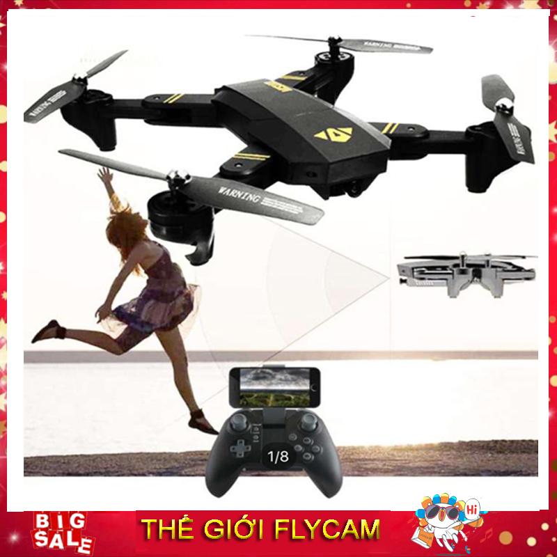 Giá flycam, mua camera bay - flycam visuo xs809w - máy bay flycam cánh gấp gọn bỏ túi điều khiển từ xa, camera hd truyền hình trực tiếp, , giá cực rẻ thế giới flycam