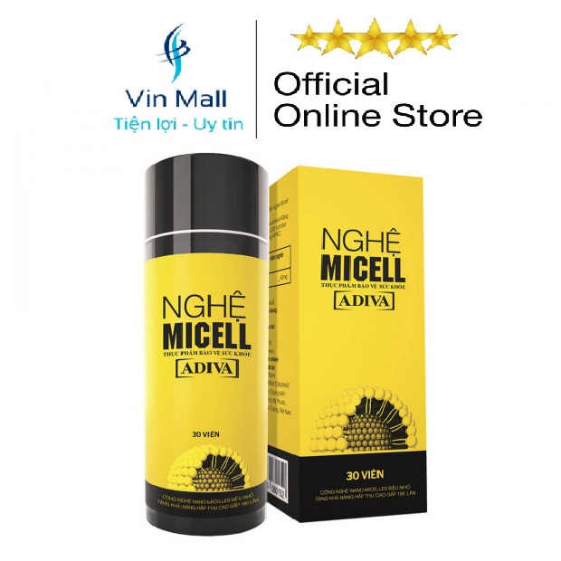 Nghệ Micell Adiva 30 viên (720mg x 30 viên / Hộp)