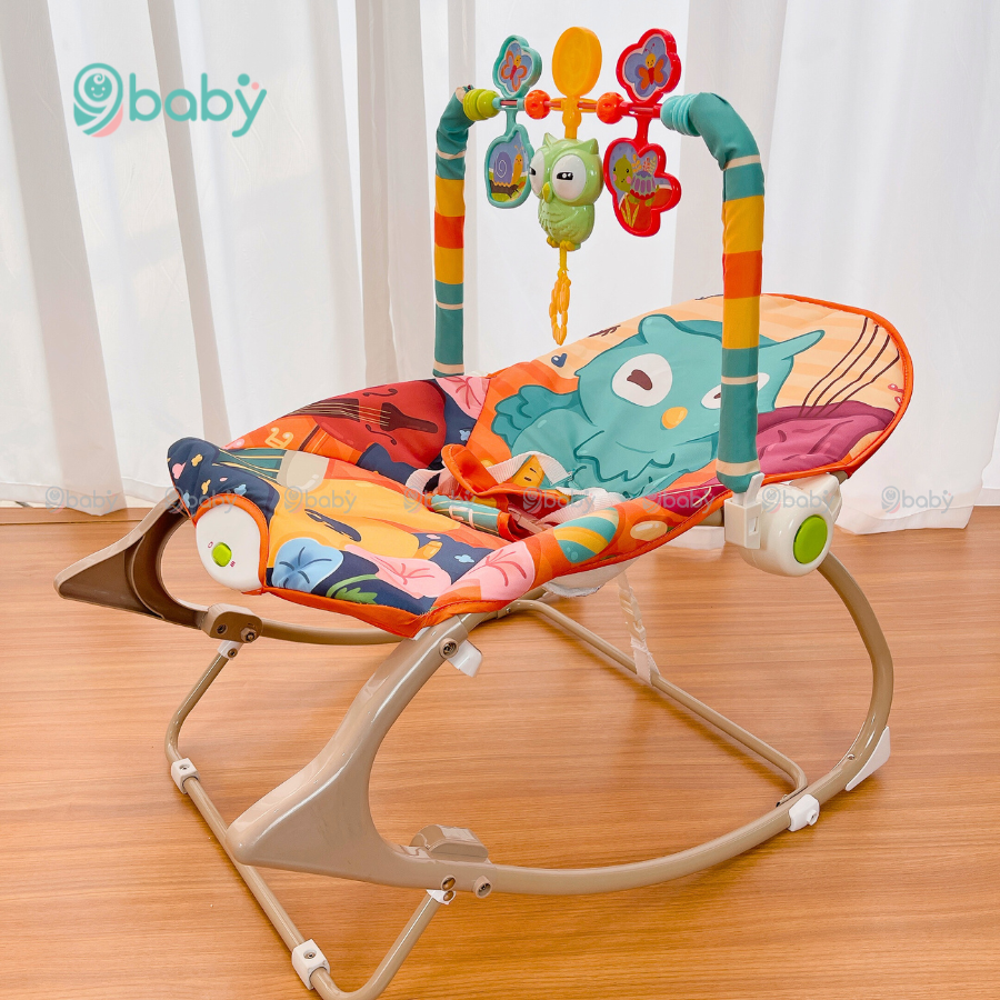 Ghế rung đa chế độ phát nhạc có đồ chơi cho bé TiiBaby - 7