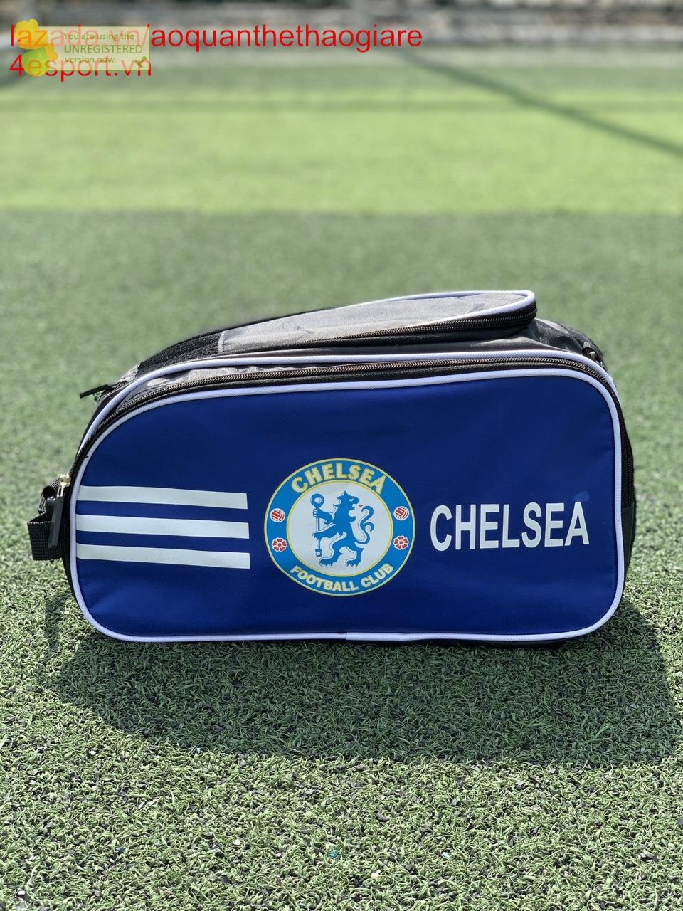 Túi đựng giày thể thao 2 ngăn CLB Chelsea chống thấm nước (aoquanthethaogiare)