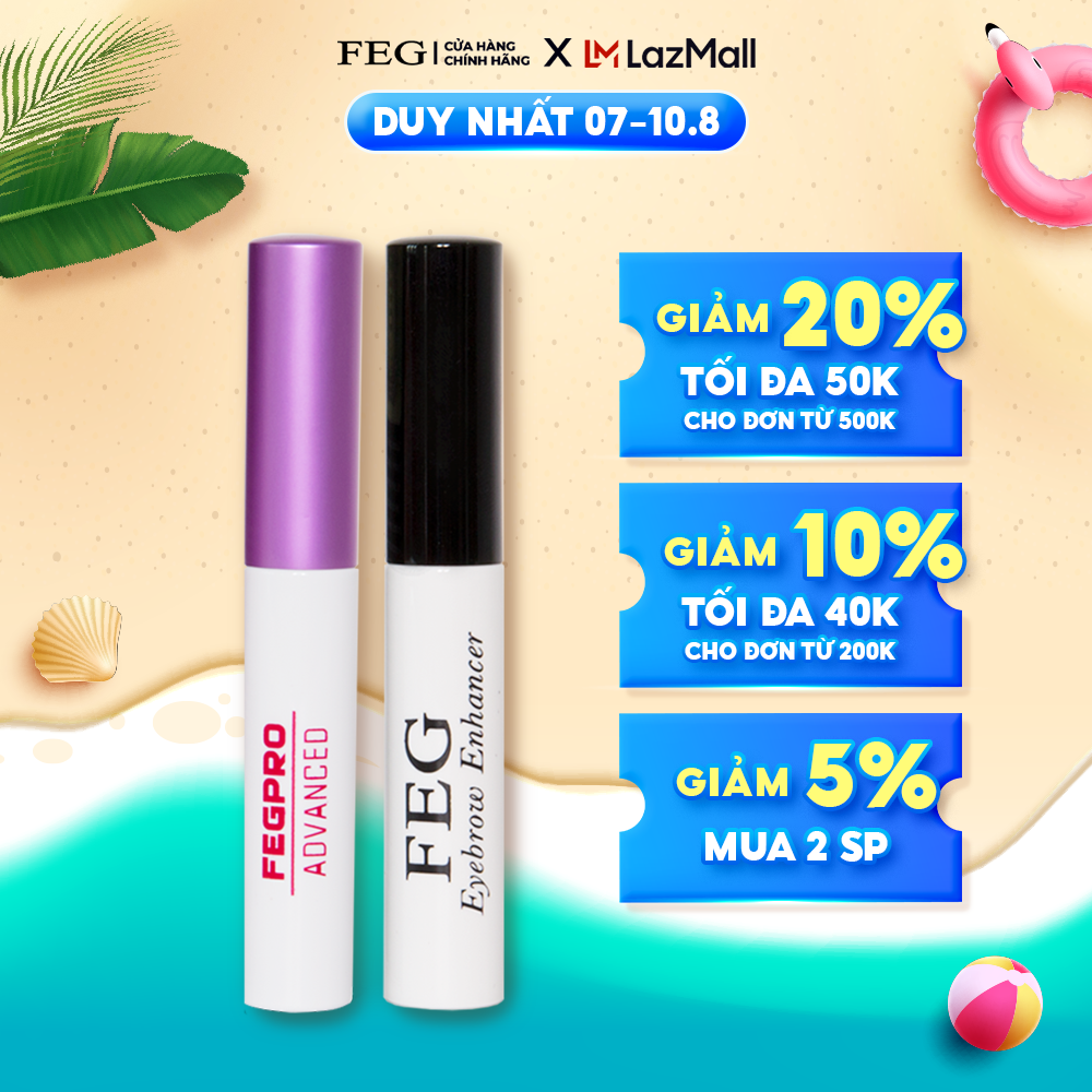 Combo Serum Dưỡng Mi 3ml và Serum Dưỡng Mày FEG EyeBrow Enhancer 3ml