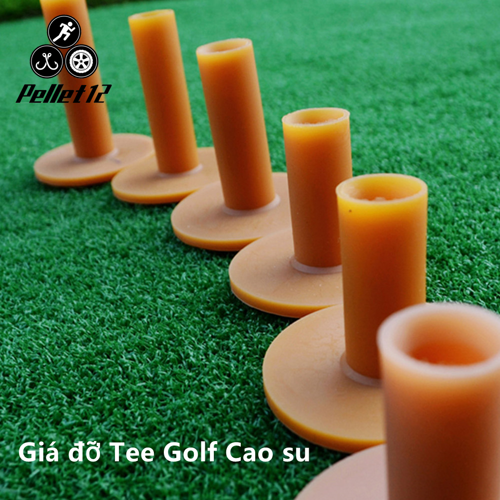 Pellet12 cao su golf tee chủ 43/54/70/80/83 mét đào tạo thực hành tee mat golves bóng lỗ holders