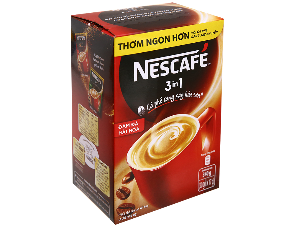 Cà phê sữa nescafé 3 in 1 đậm đà hài hòa 340g
