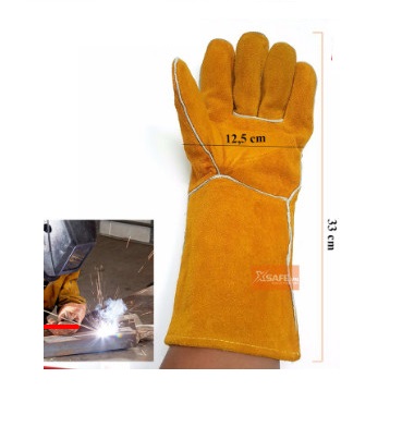 Găng tay hàn ngắn - Găng tay thợ hàn điện, thợ hàn tig, thợ hàn mig