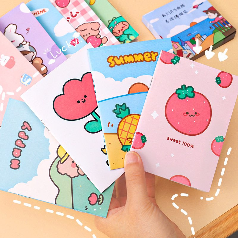 Combo 10 sổ tay mini cute dễ thương bỏ túi tiện lợi, nguồn hàng buôn sỉ - giá sỉ