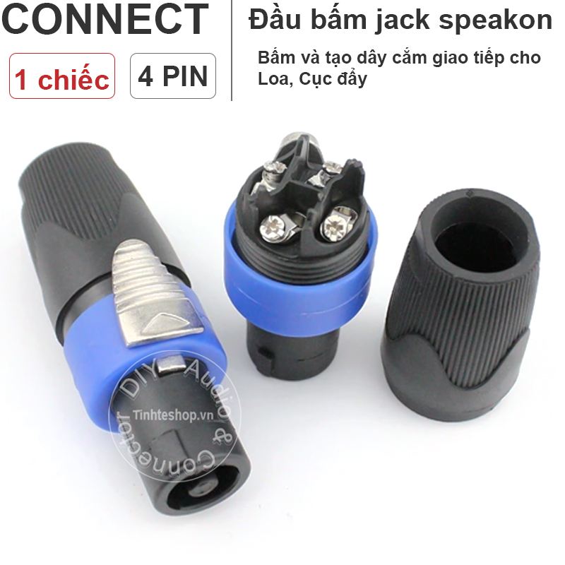 Jack loa speakon 1 chiếc - Jack âm thanh cục đẩy