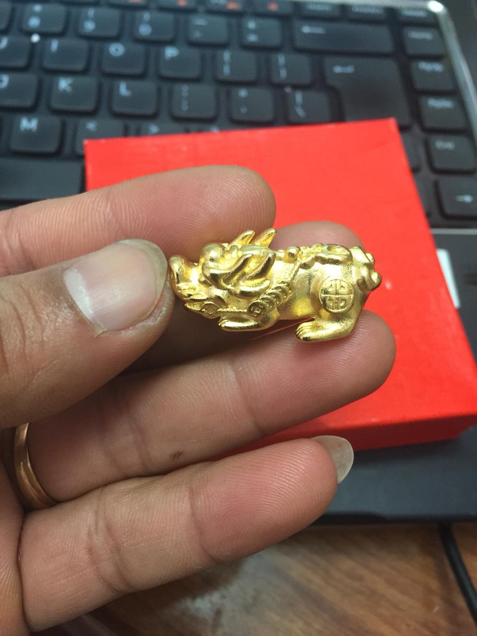 [HCM]Tỳ Hưu Phong Thủy Mạ Vàng 24k