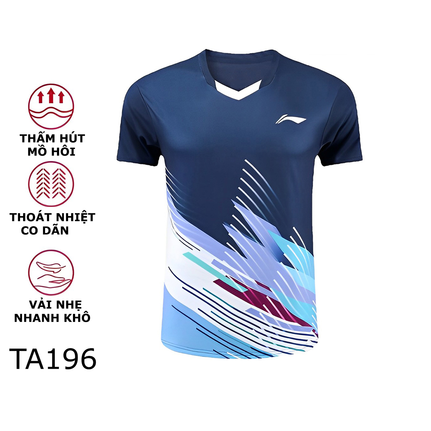 Áo cầu lông LINING dùng thi đấu luyện tập cầu lông TA196